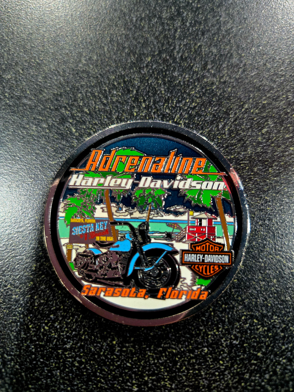 ADRENALINE HARLEY-DAVIDSON CHALLENGE COIN
