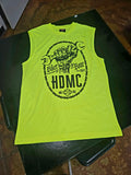 BIKER TO THE BONE HI VIZ SLEEVELESS TEE