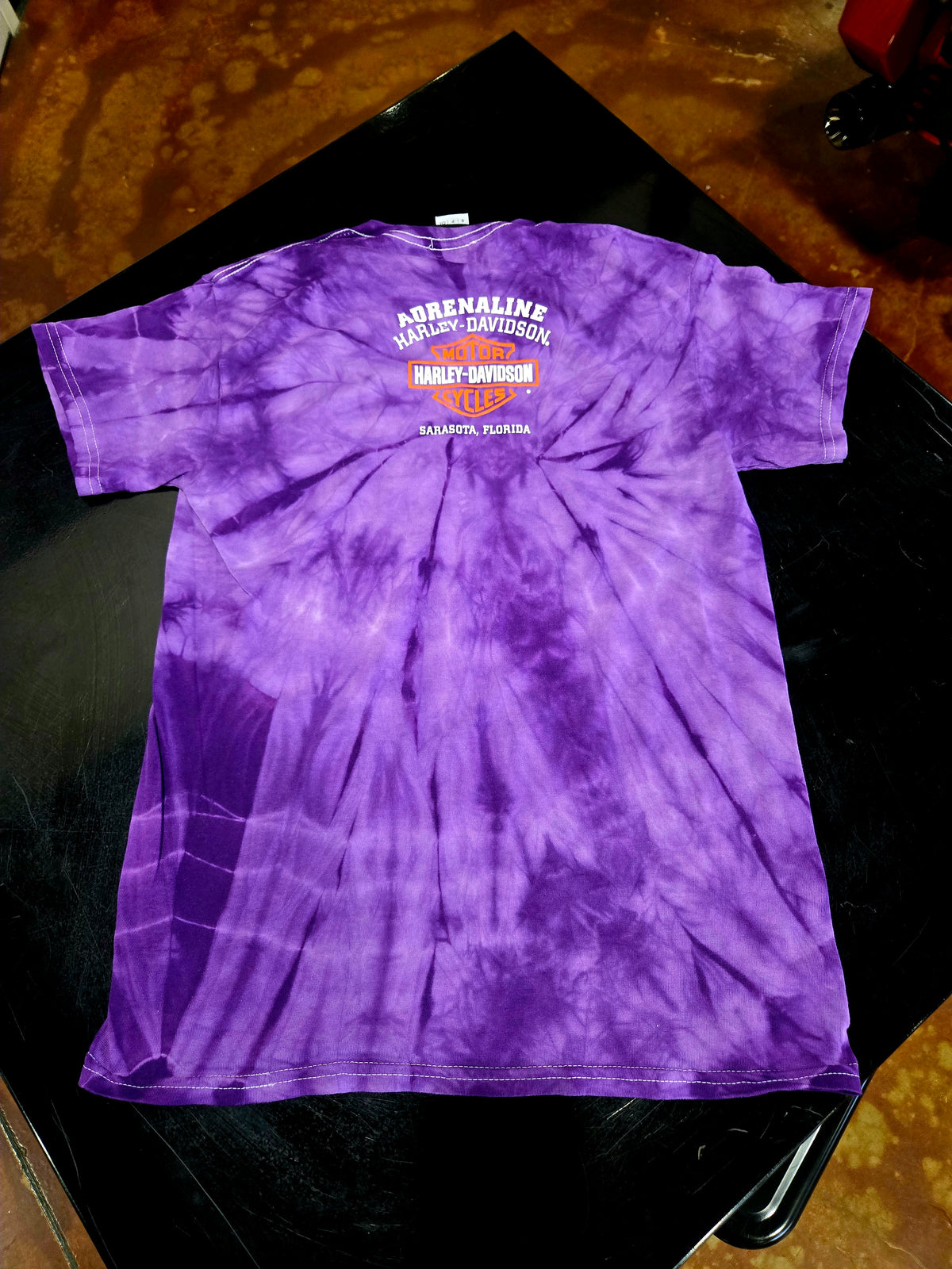 PURPLE TIE DYE TEE