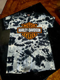 BLACK TIE DYE TEE