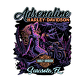 GREY MERMAID ADRENALINE HARLEY-DAVIDSON POKER CHIP
